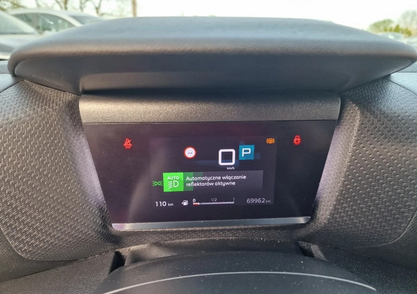 Citroen C4 cena 79900 przebieg: 69000, rok produkcji 2021 z Mysłowice małe 704